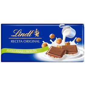 Tablete de Chocolate de Leite Receta Original com Avel&atilde;s Lindt
