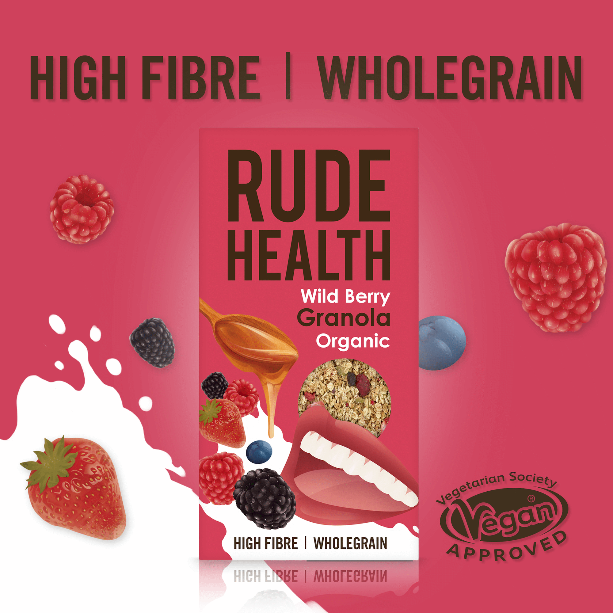 Granola Frutos Vermelhos Orgânica