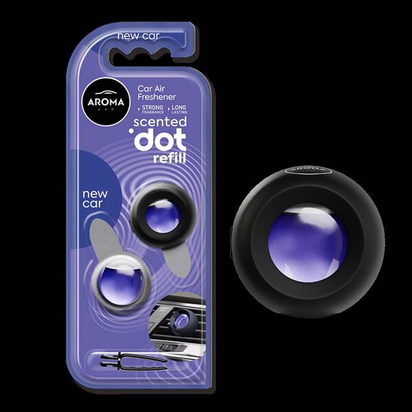 Ambientador Auto Encaixar Gel e Recarga Carro Novo Aroma Car