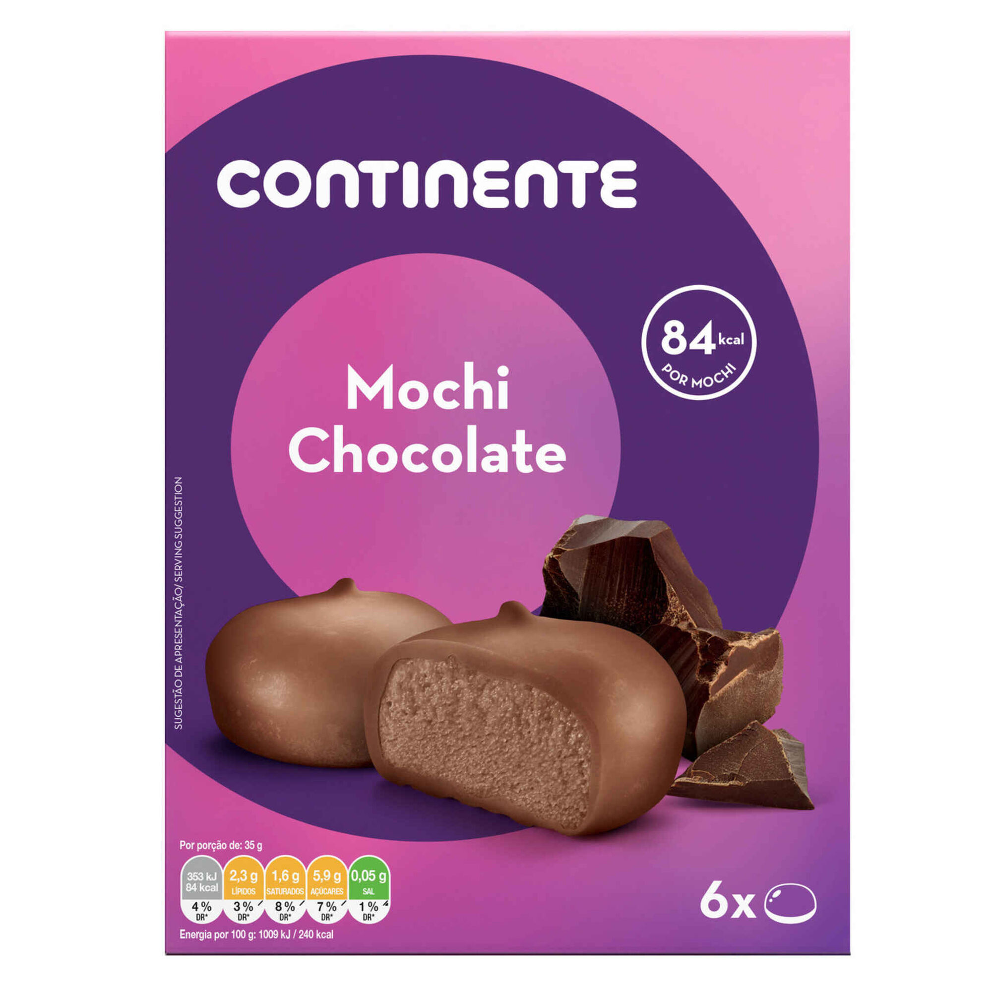 Gelado Mochi Chocolate