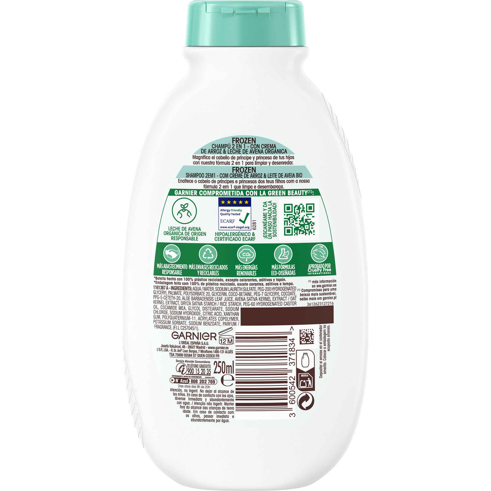 Champô Ultra Suave Delicadeza de Aveia Criança 2 em 1
