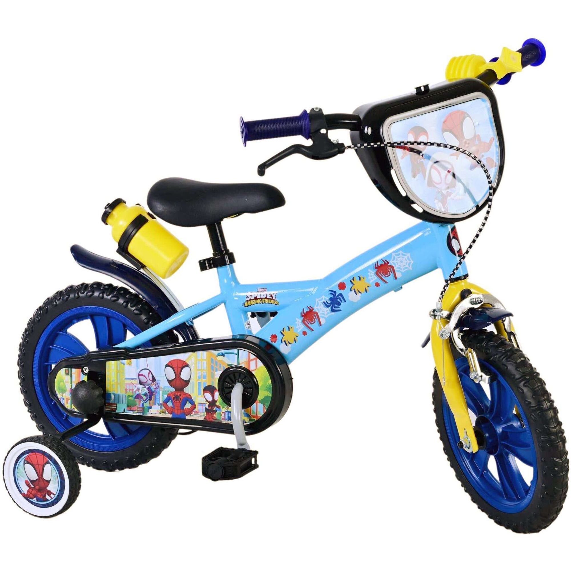 Bicicleta de Crian&ccedil;a com Garrafa 12'' 3-5 Anos Spidey