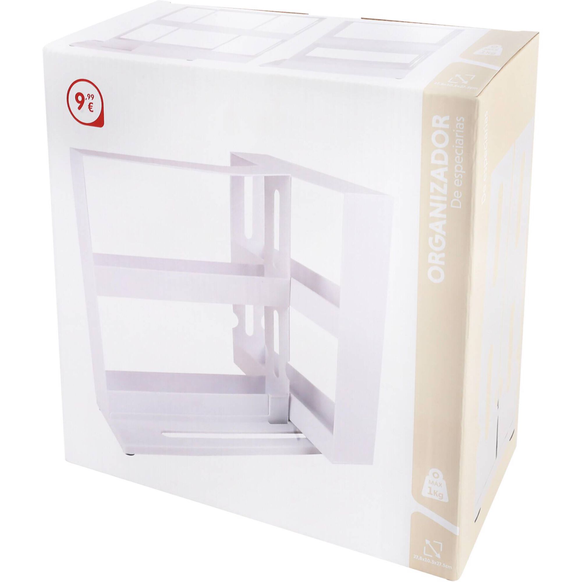 Organizador de Especiarias Rotativo Branco Bazar&atilde;o