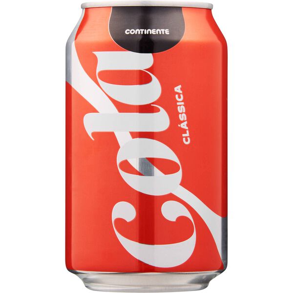 Refrigerante em Lata com Gás Cola Continente