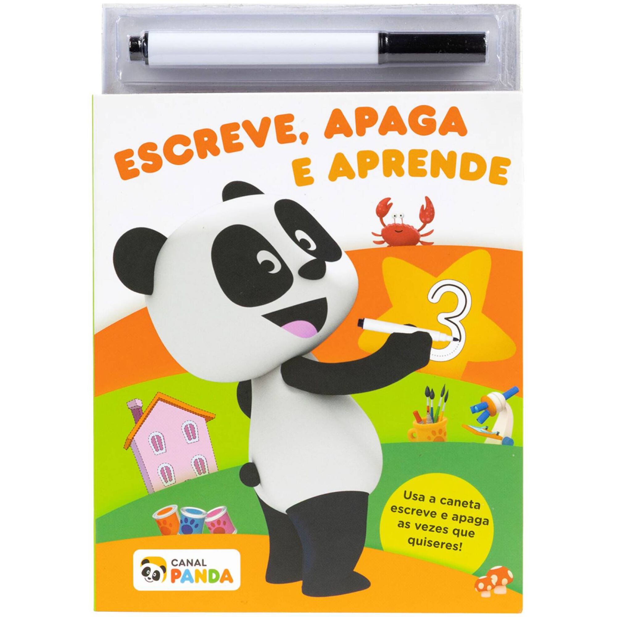 Canal Panda - Pequeno Livro de Atividades - Escreve, Apaga e Aprende