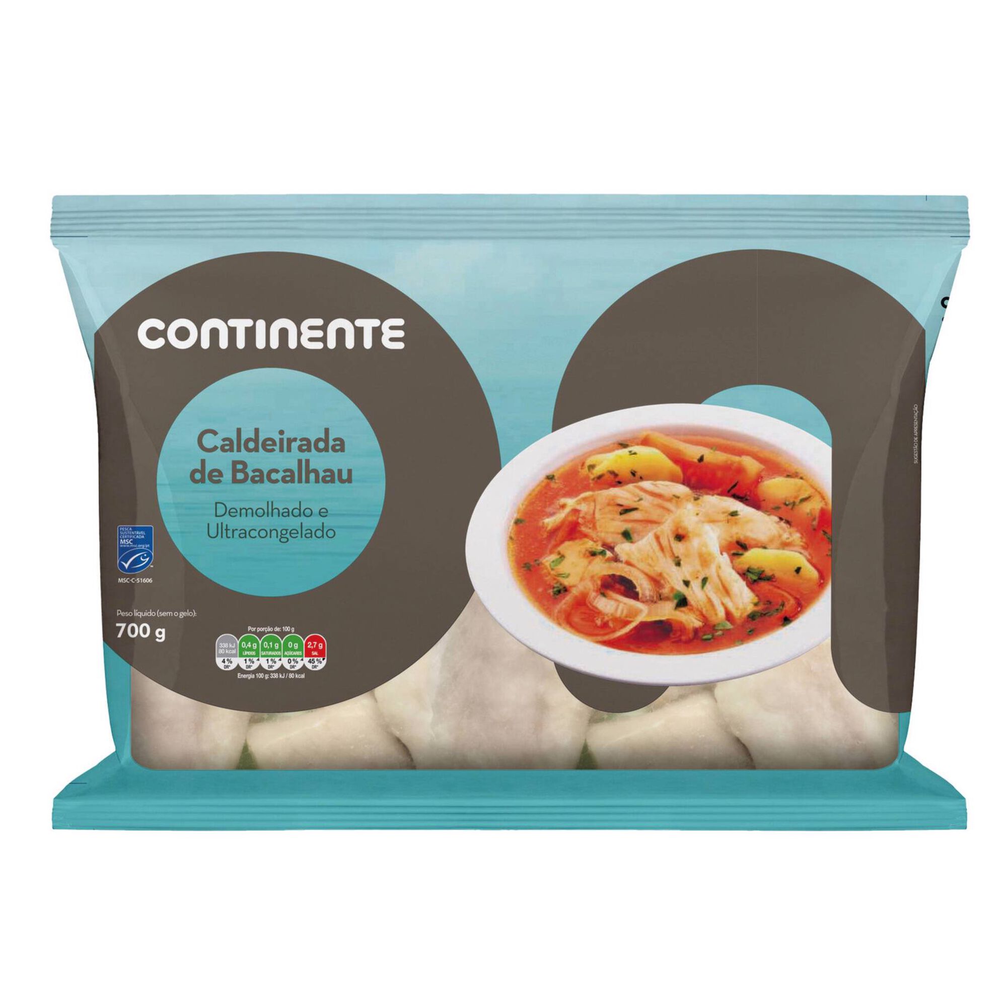 Caldeirada de Bacalhau MSC Demolhado Ultracongelada