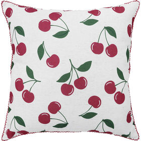 Almofada 45x45cm All Over Cerejas Kasa