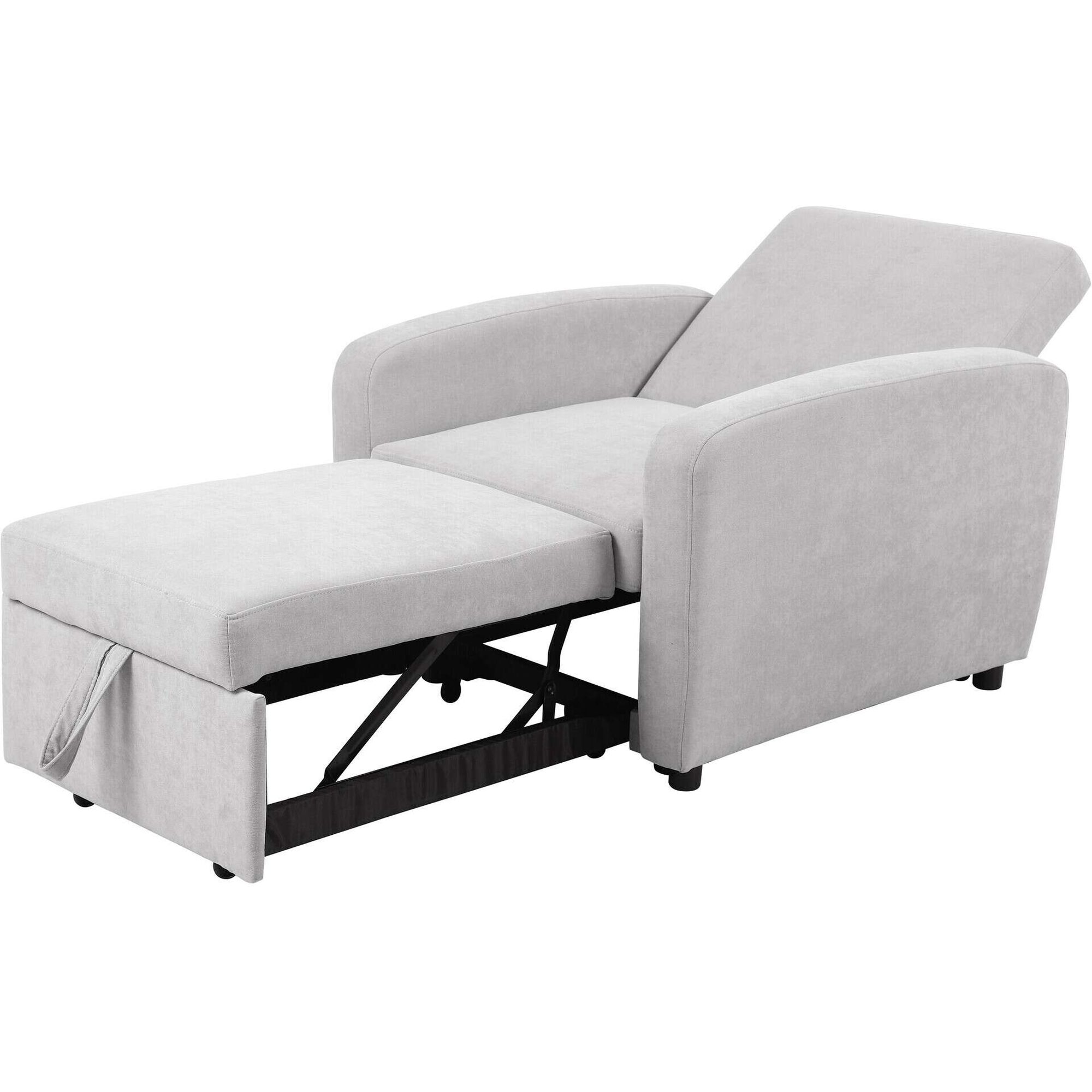 Poltrona Cama 4 em 1 Cinza Kasa