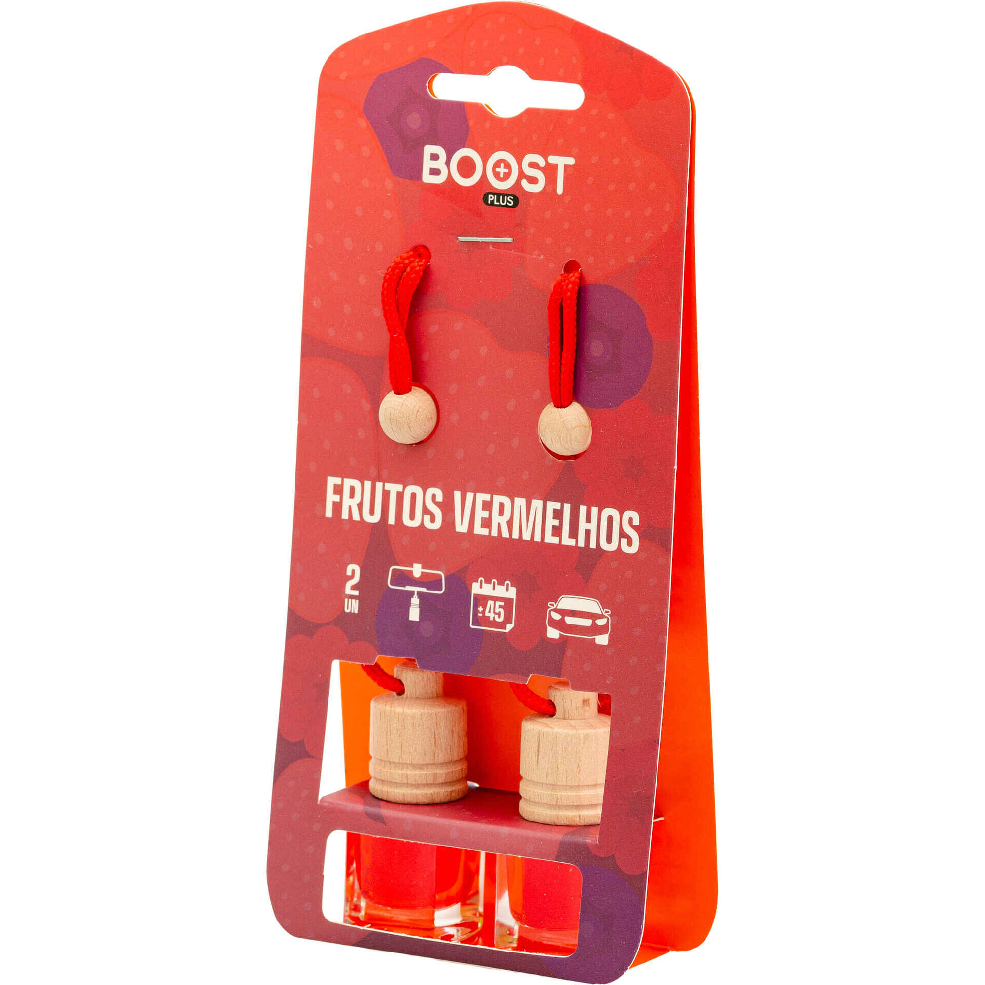 Conjunto 2 Ambientadores Frasco Frutos Vermelhos Boost