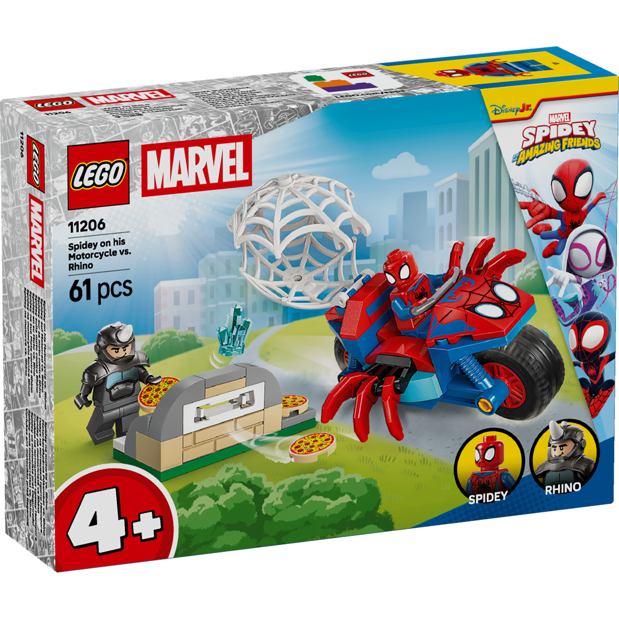 LEGO Marvel - Spidey na sua Mota contra Rhino - 11206