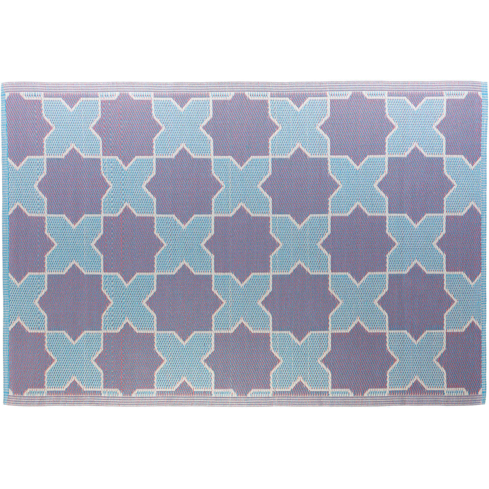 Tapete Cruzes Azul e Roxo 230x160cm Polipropileno