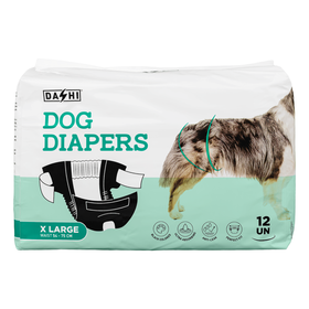 Fraldas Descart&aacute;veis para C&atilde;o XL (54-75cm) Dashi