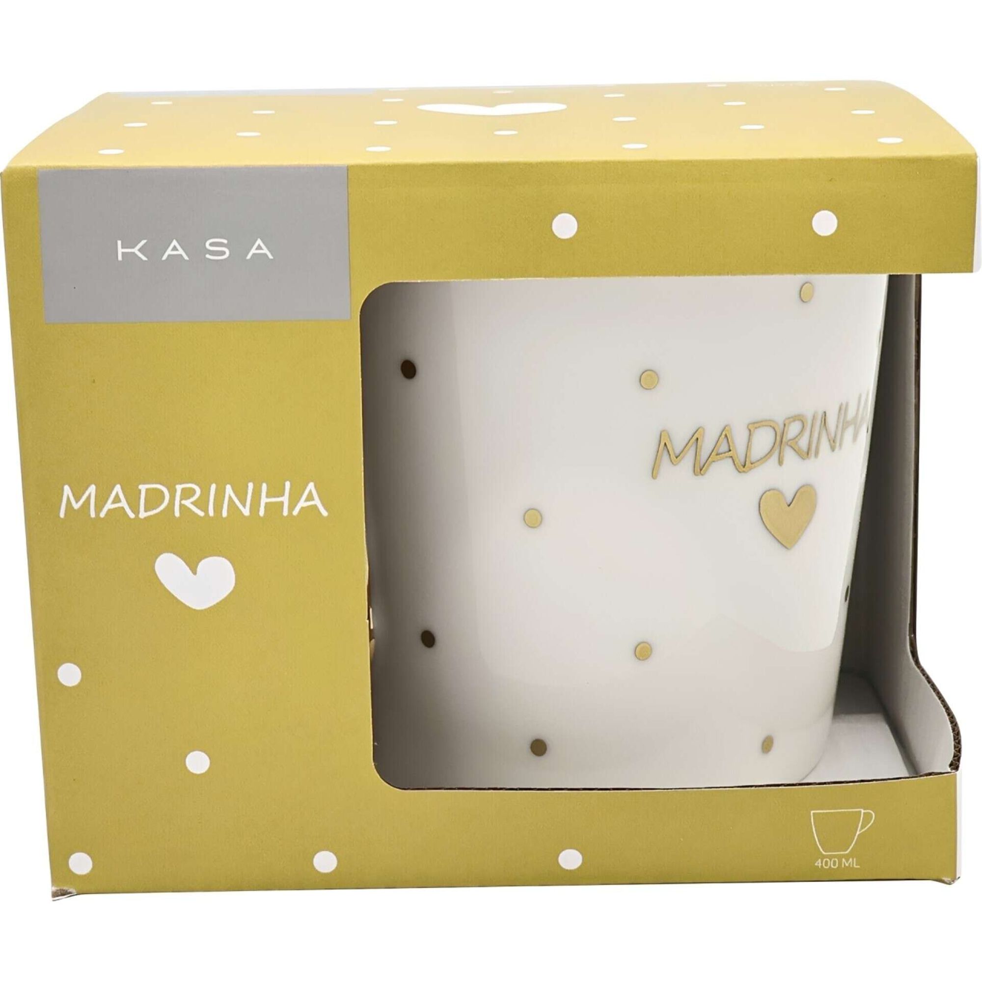 Caneca 400ml Madrinha Dourada Kasa