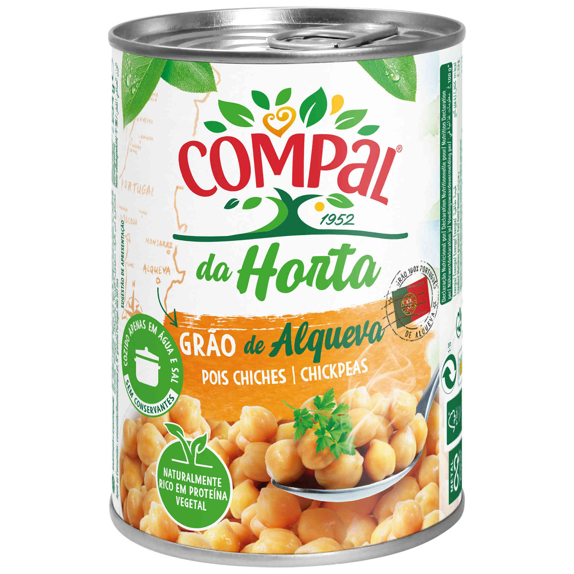 Grão de Bico Cozido sem Glúten