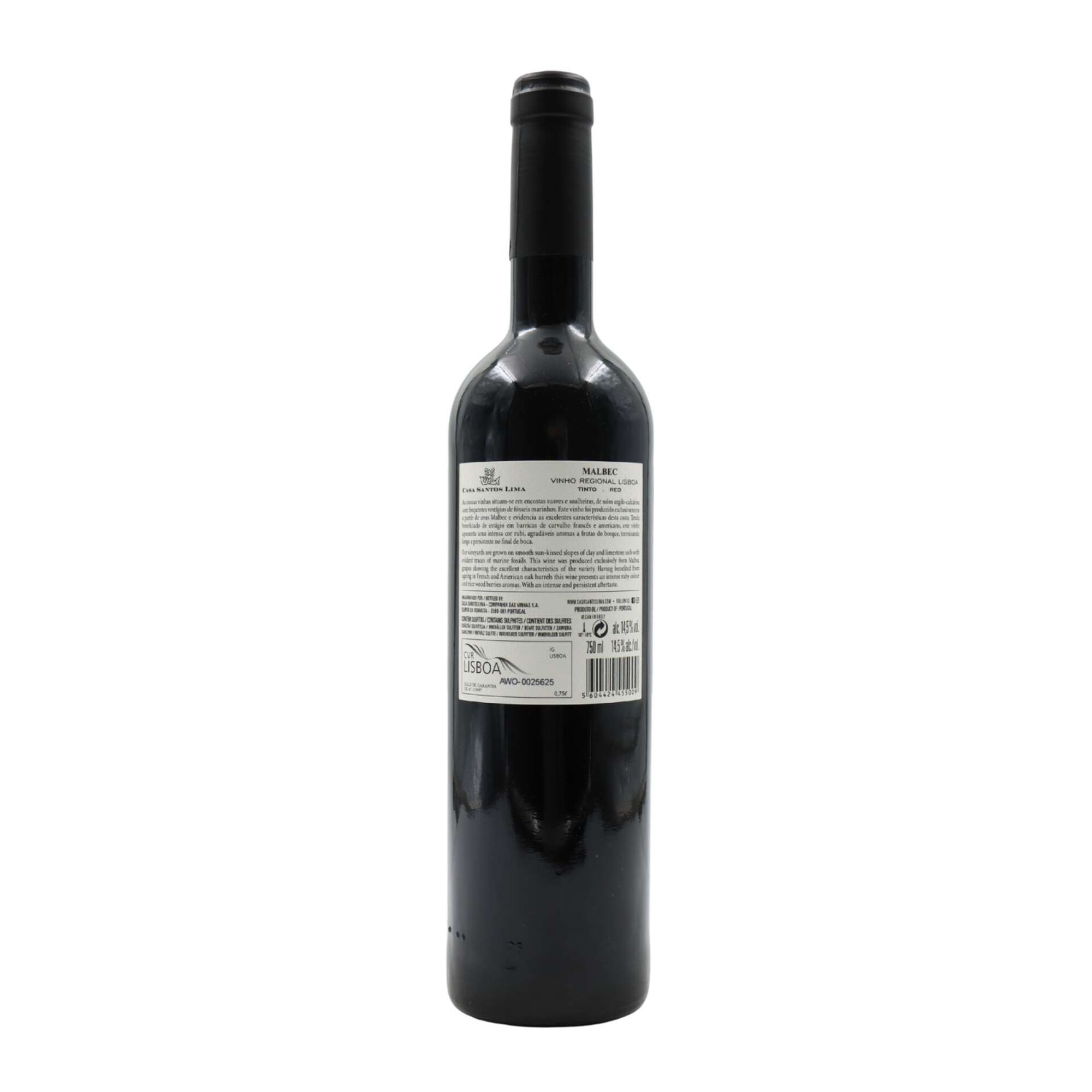 Casa Santos Lima Malbec Lisboa Vinho Tinto