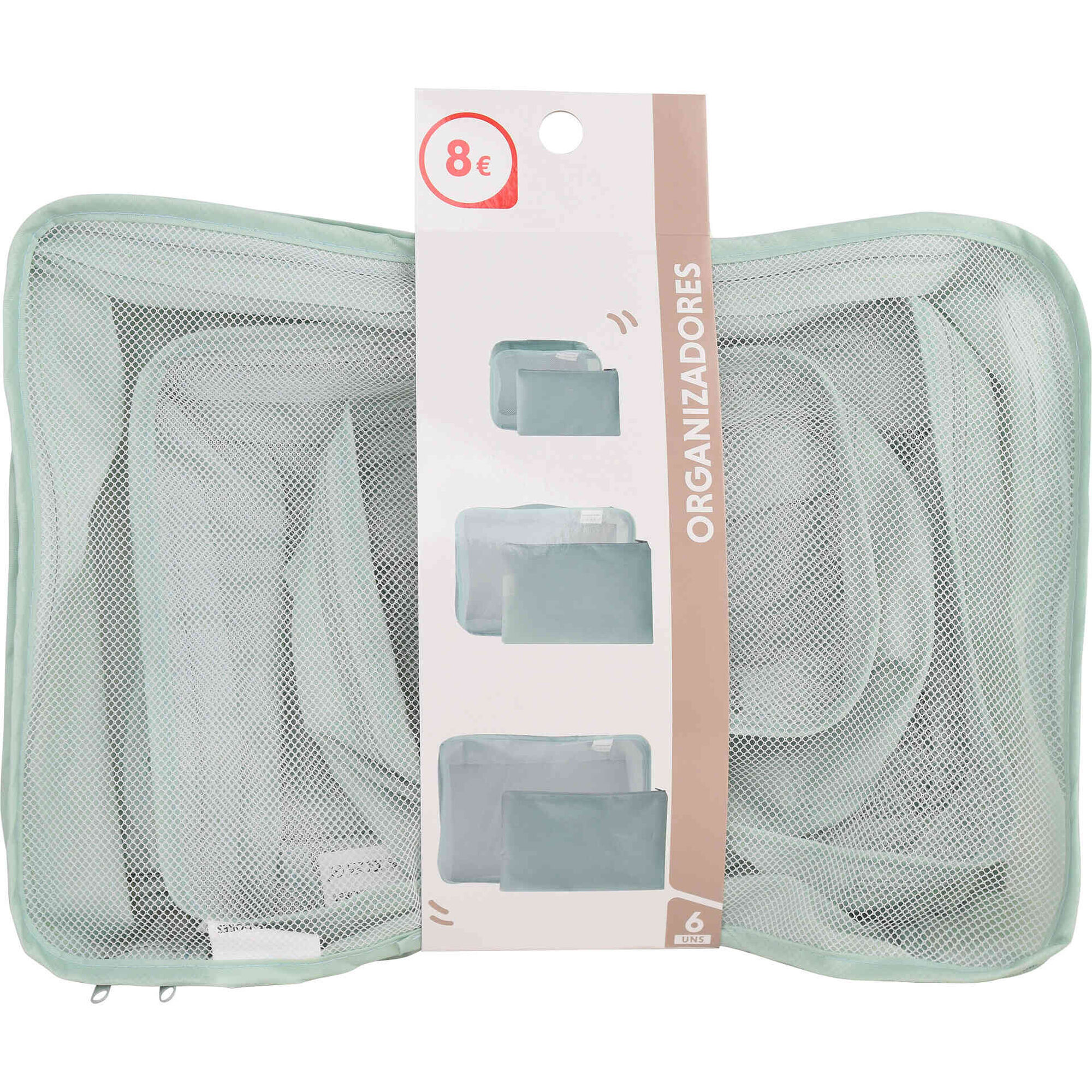 Conjunto 6 Sacos de Arruma&ccedil;&atilde;o para Viagem Bazar&atilde;o