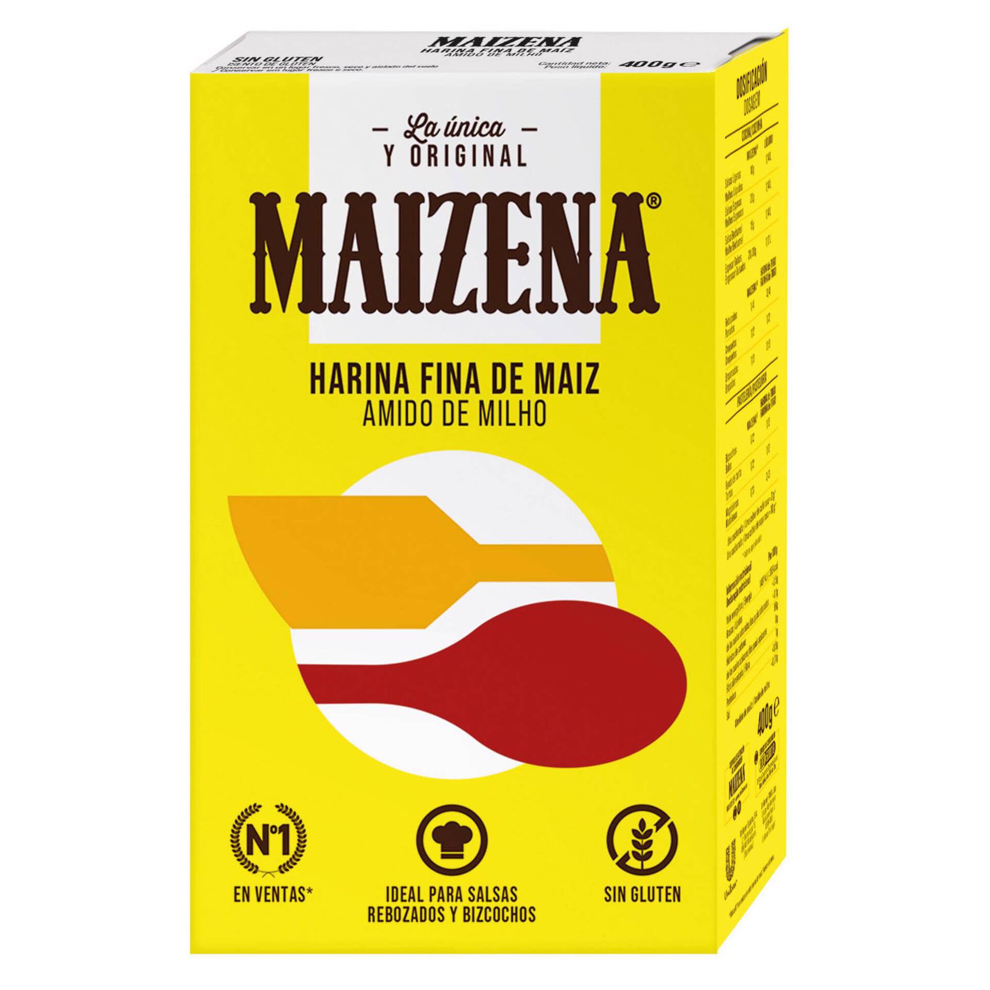 Farinha Amido de Milho emb. 400 gr Maizena Continente