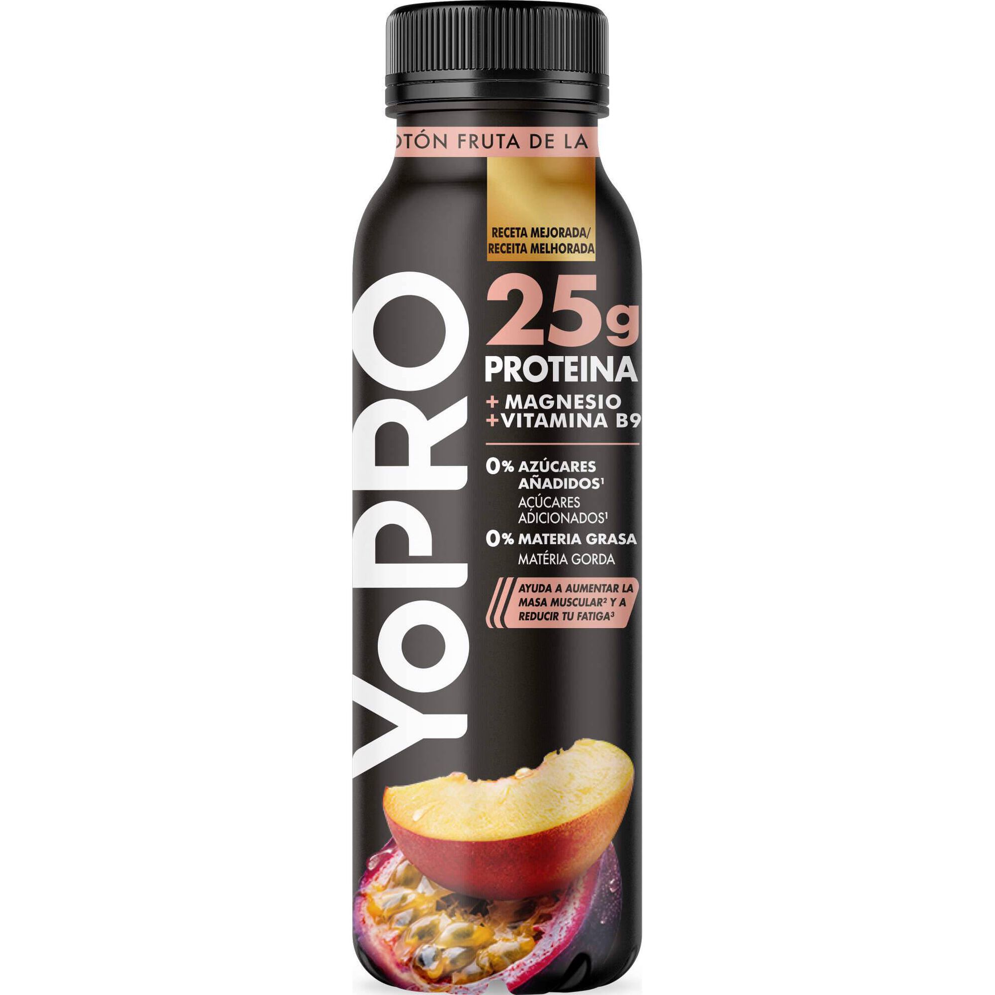 Prote&iacute;na L&iacute;quida P&ecirc;ssego e Maracuj&aacute; Yopro Danone