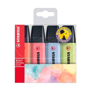 Sublinhador de Tinta Fluorescente Pastel Stabilo