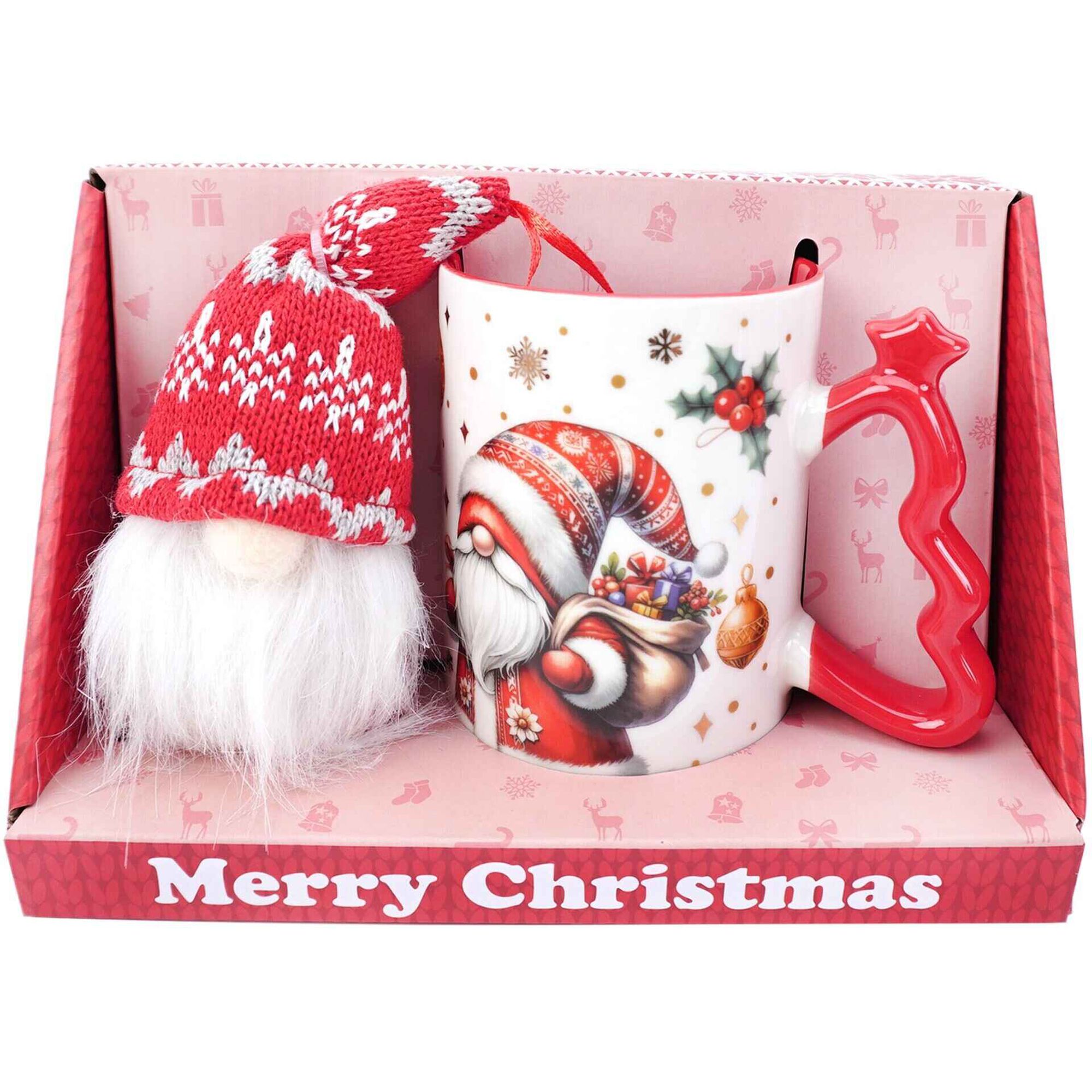 Caneca Pai Natal Asa em Árvore com Boneco