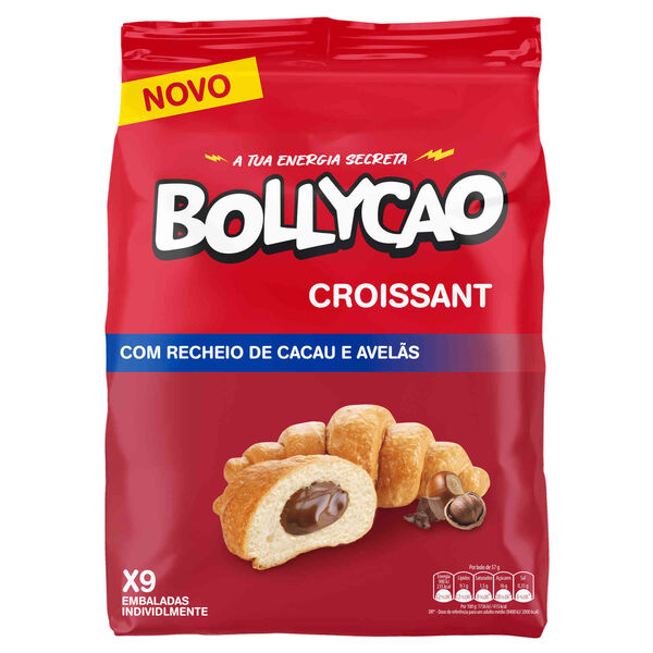 Croissant com Recheio de Chocolate Bollycao