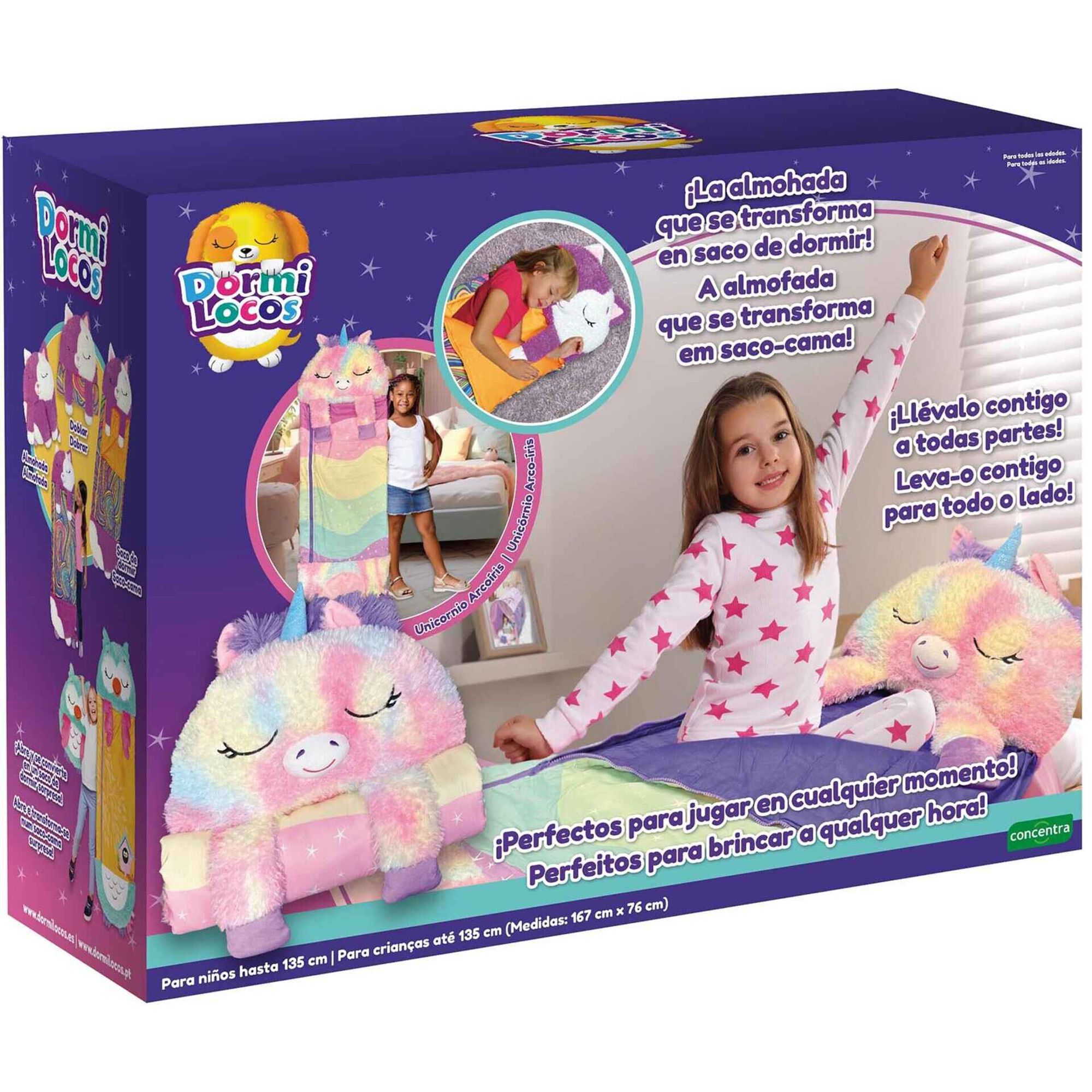 Peluche Unicórnio Arco-Iris Grande