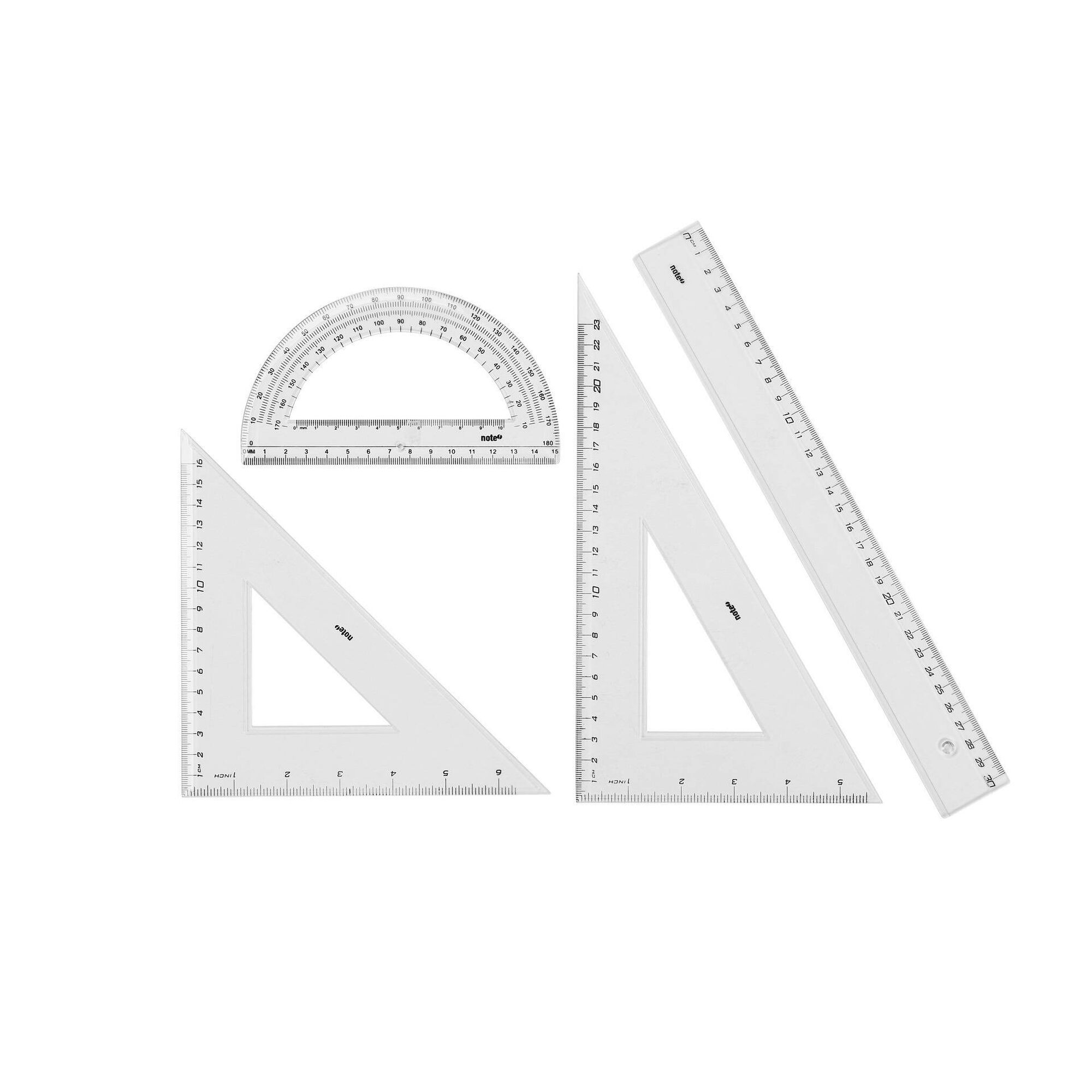 Régua, Esquadros e Transferidor