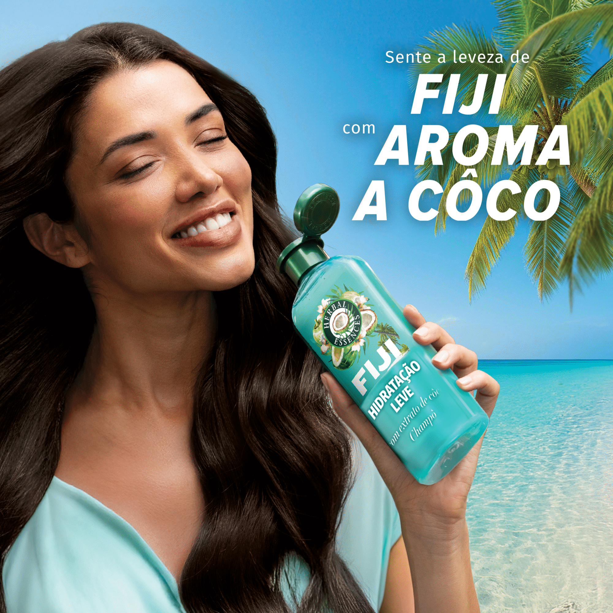 Champ&ocirc; Hidrata&ccedil;&atilde;o Leve Fiji Coco Herbal Essences