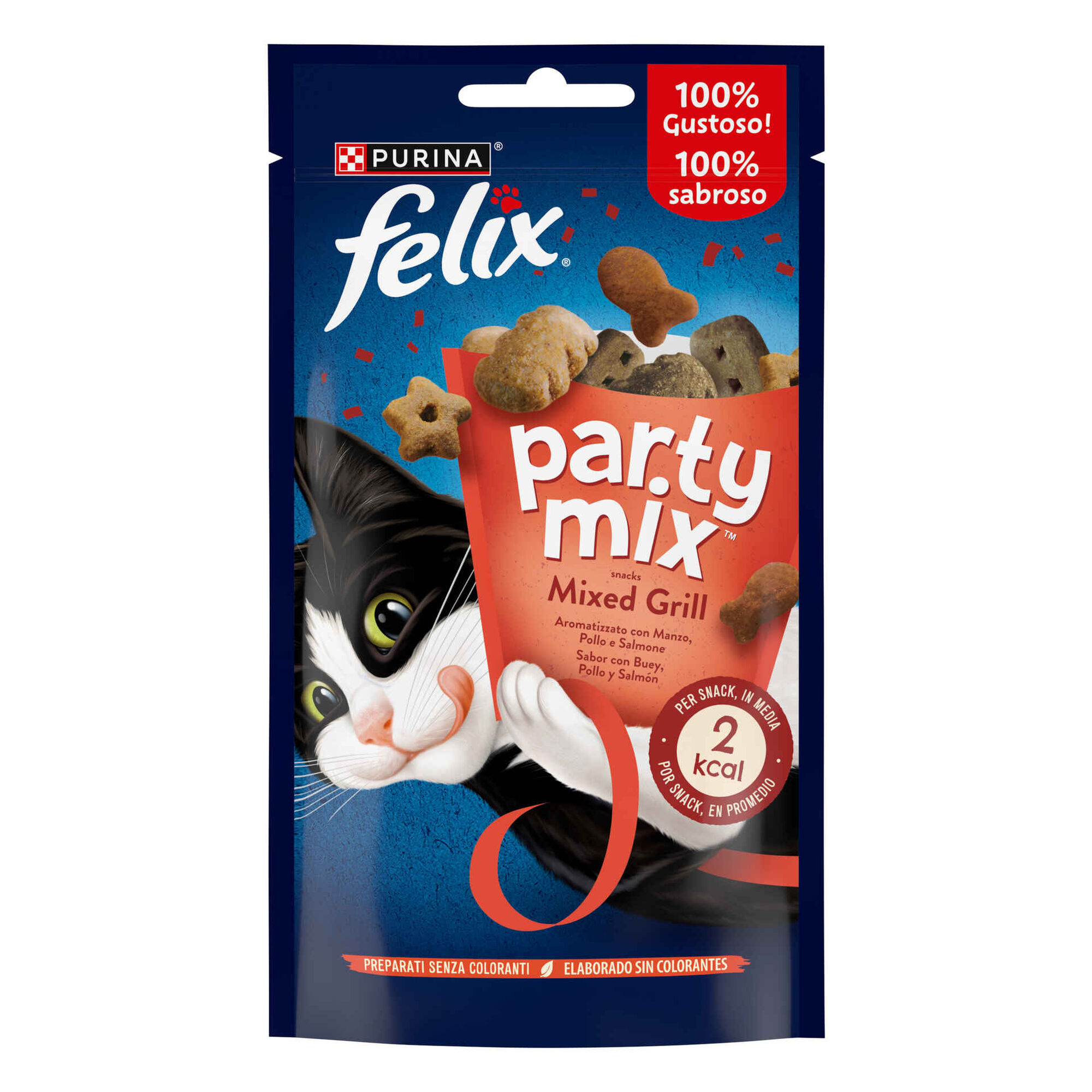 Snack para Gato Adulto Party Mix Mixed Grill
