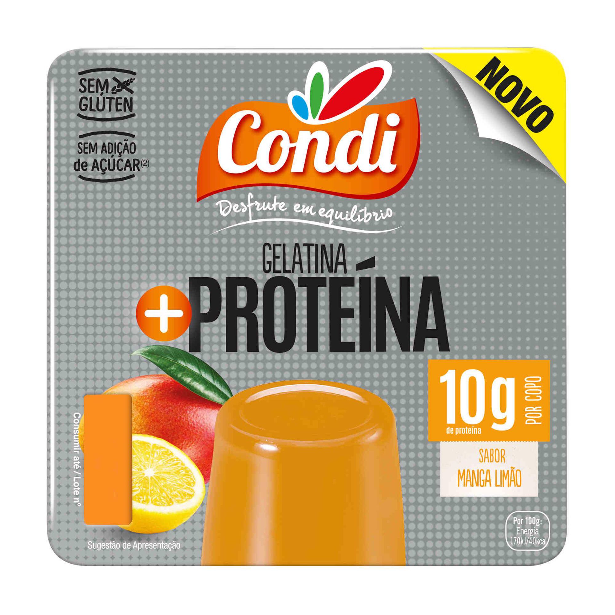 Gelatina Pronta + Proteína Manga e Limão Gelatina Pronta + Proteína Manga e Limão