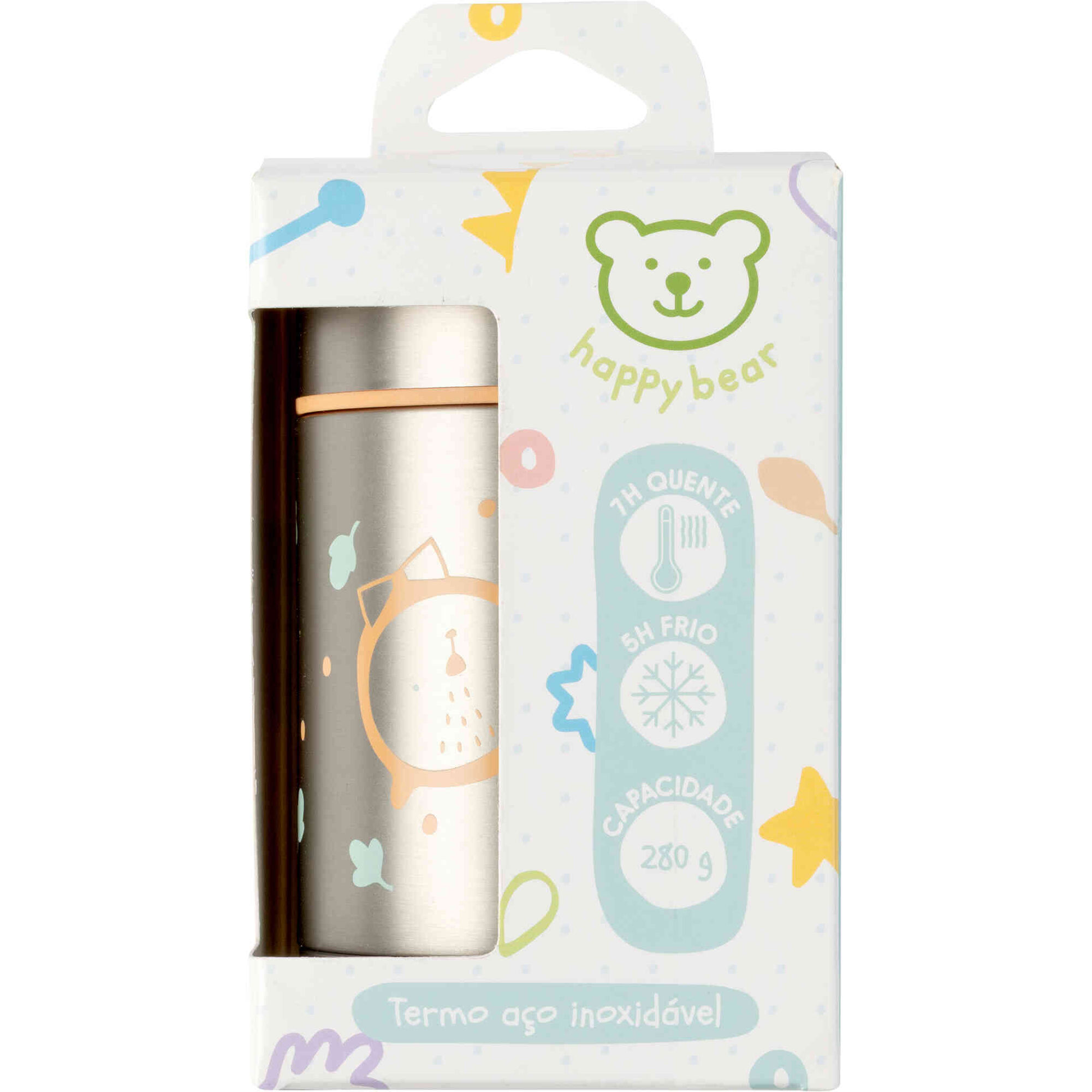 Termo Aço Inoxidável 250ml Branco