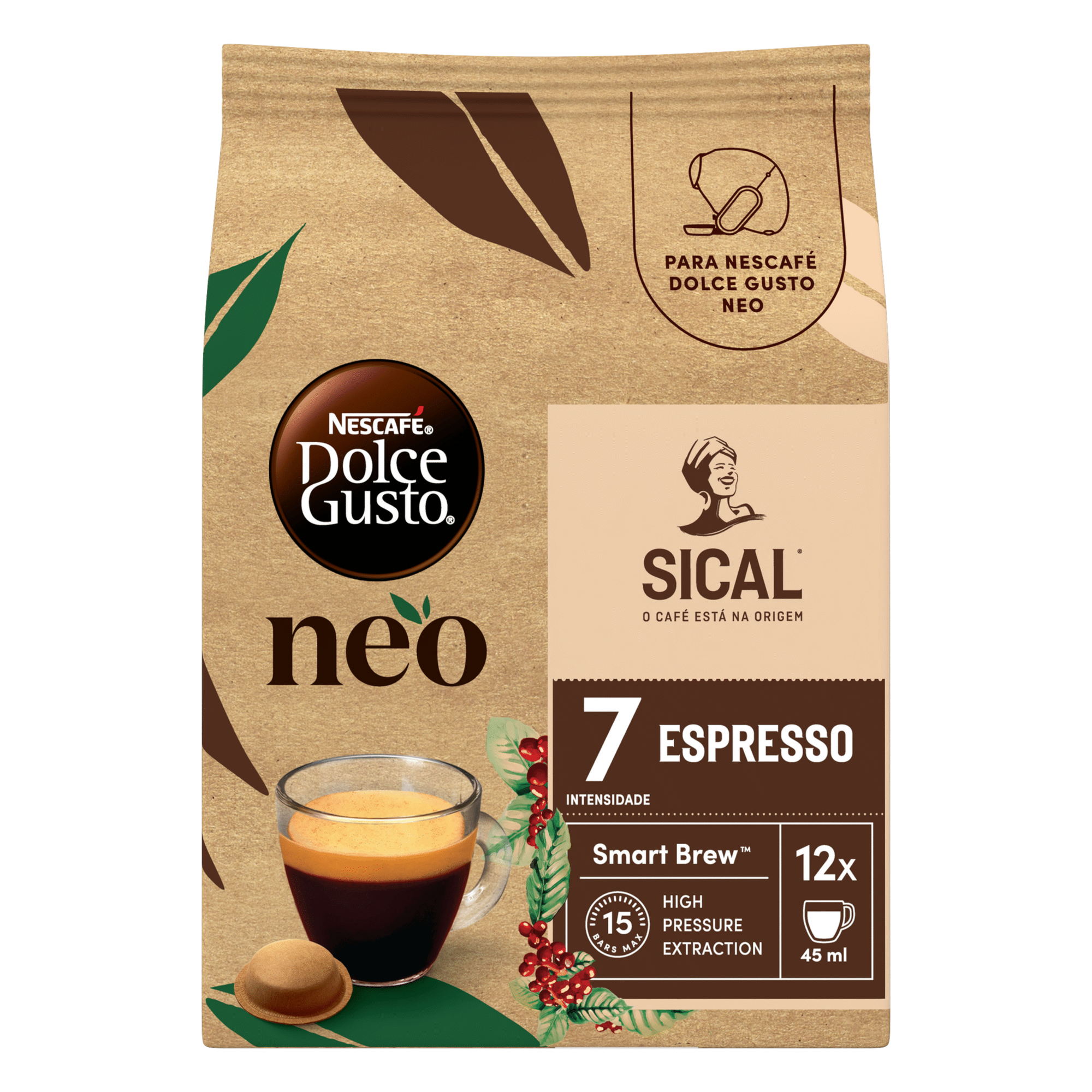 C&aacute;psulas de Caf&eacute; Espresso Sical Int 8 Nescaf&eacute; Dolce Gusto Neo