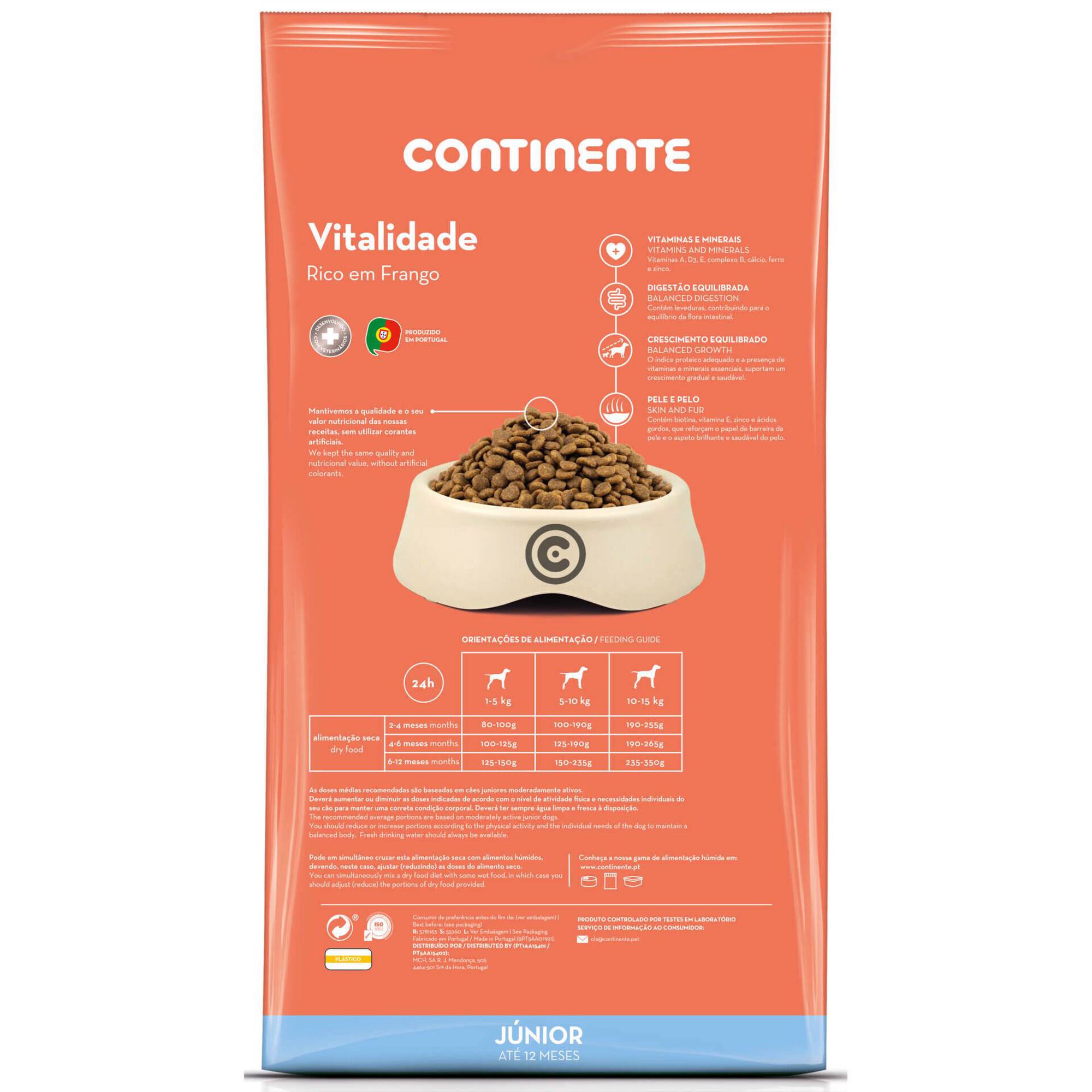 Ração para Cão Júnior Vitalidade