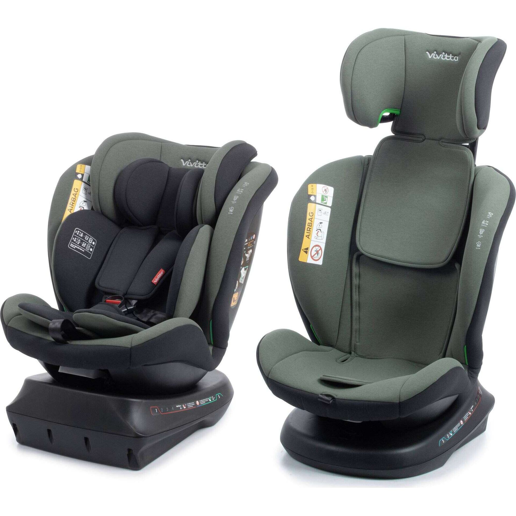 Cadeira Auto I-Size 40-150cm Sanna Ibelt Verde Vivitta