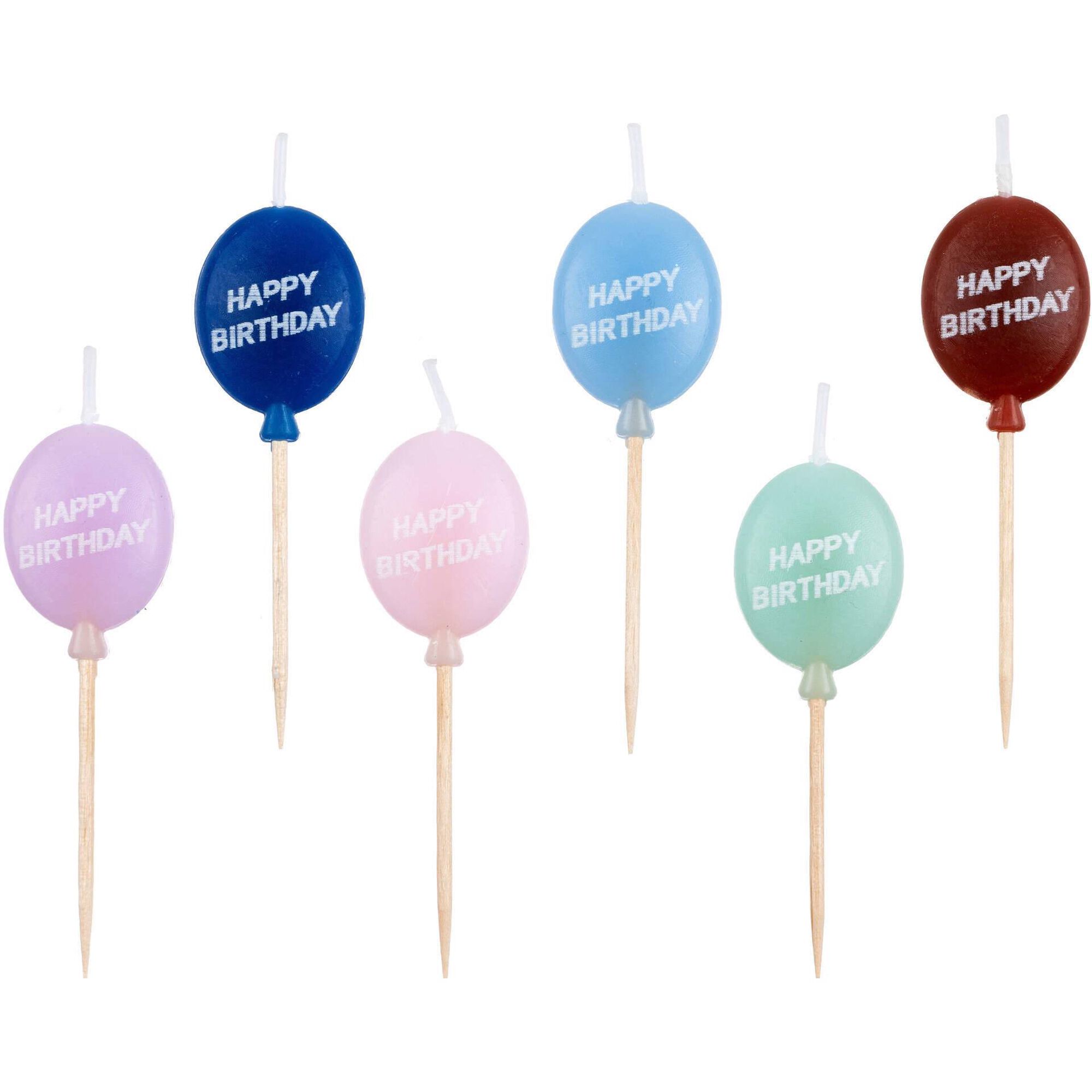 Conjunto 6 Velas Balão