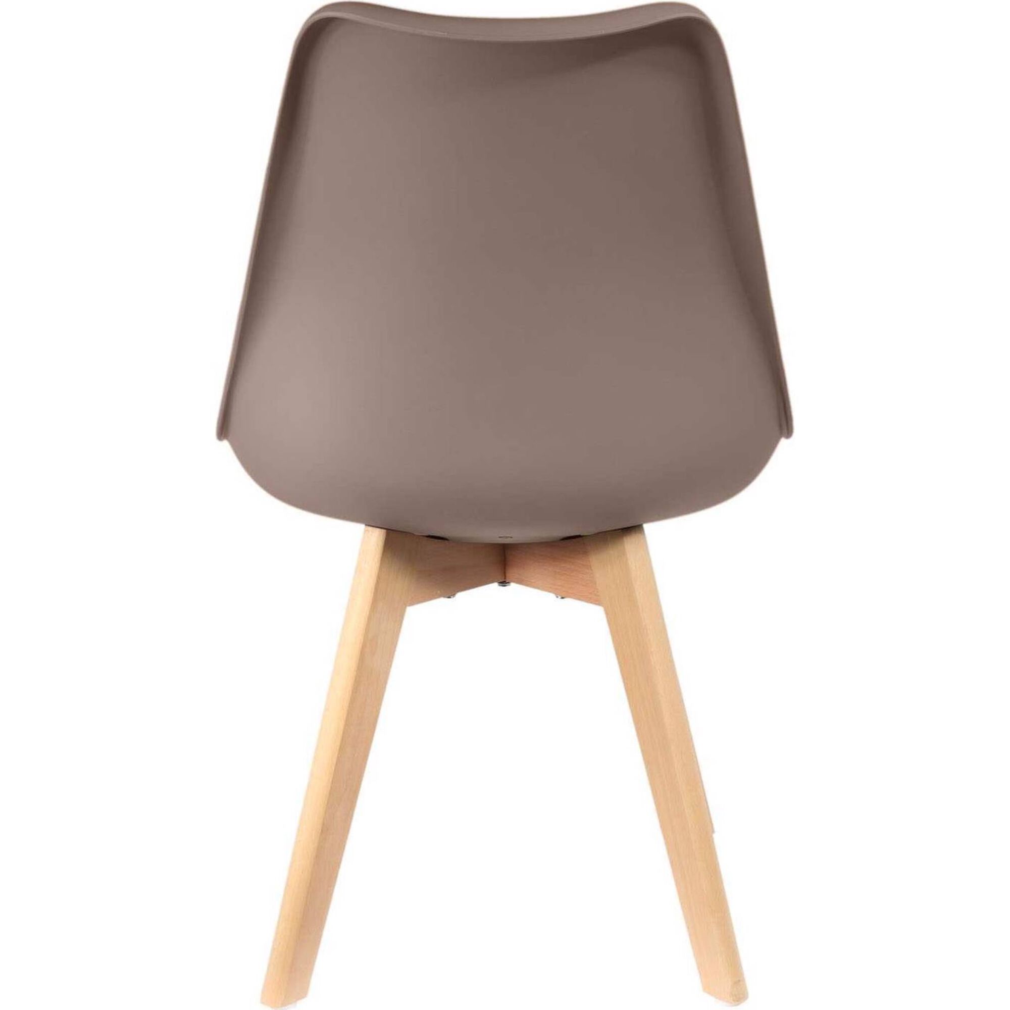 Conjunto de 4 Cadeiras Castanho Scandinave