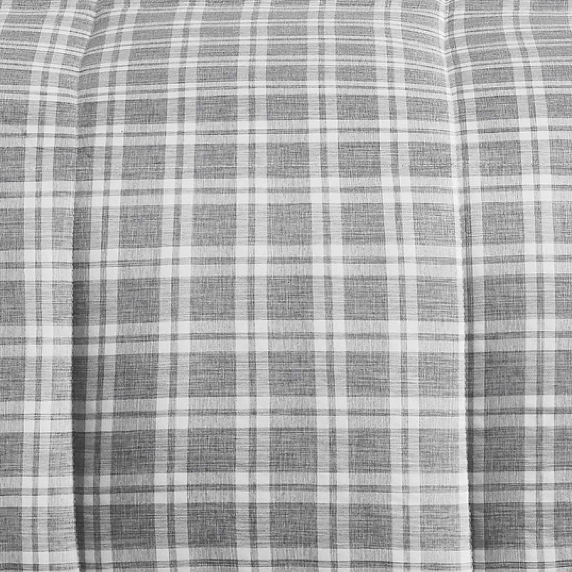 Edred&atilde;o Xadrez 260x240cm Washed Cinza Kasa