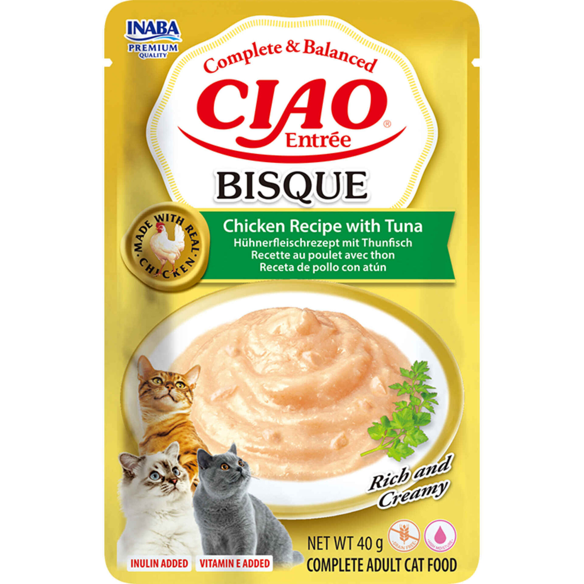 Snack para Gato Adulto Atum Ciao Bisque