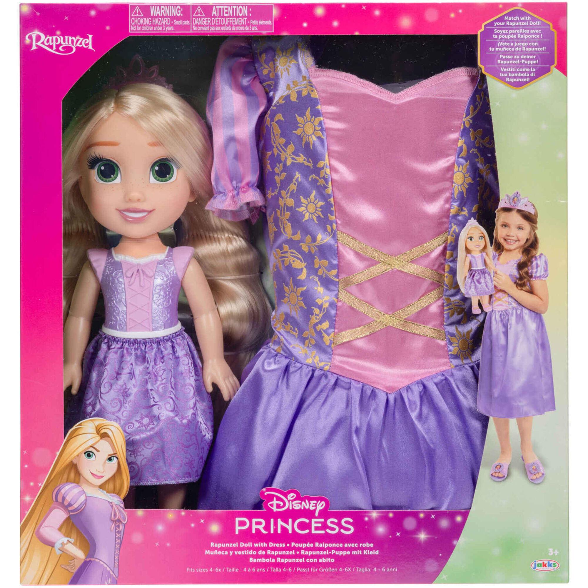Boneca Rapunzel com Vestido