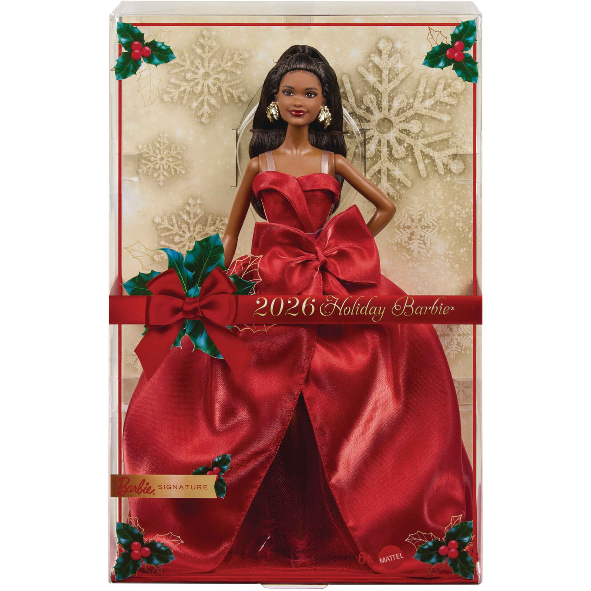 Barbie - Boneca Signature 2026 Holiday Cabelo Preto