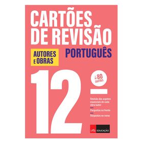 Cart&otilde;es de Revis&atilde;o Portugu&ecirc;s - Autores e Obras - 12.&ordm; Ano