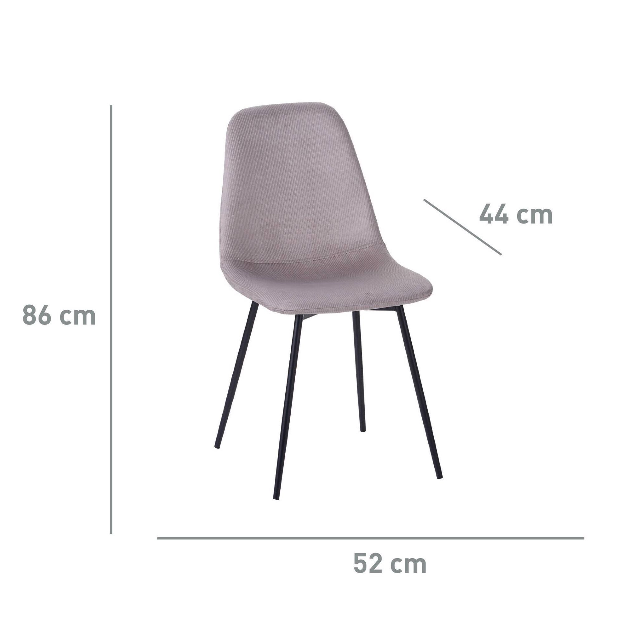 Cadeira Estofada Velvet Bege Kasa