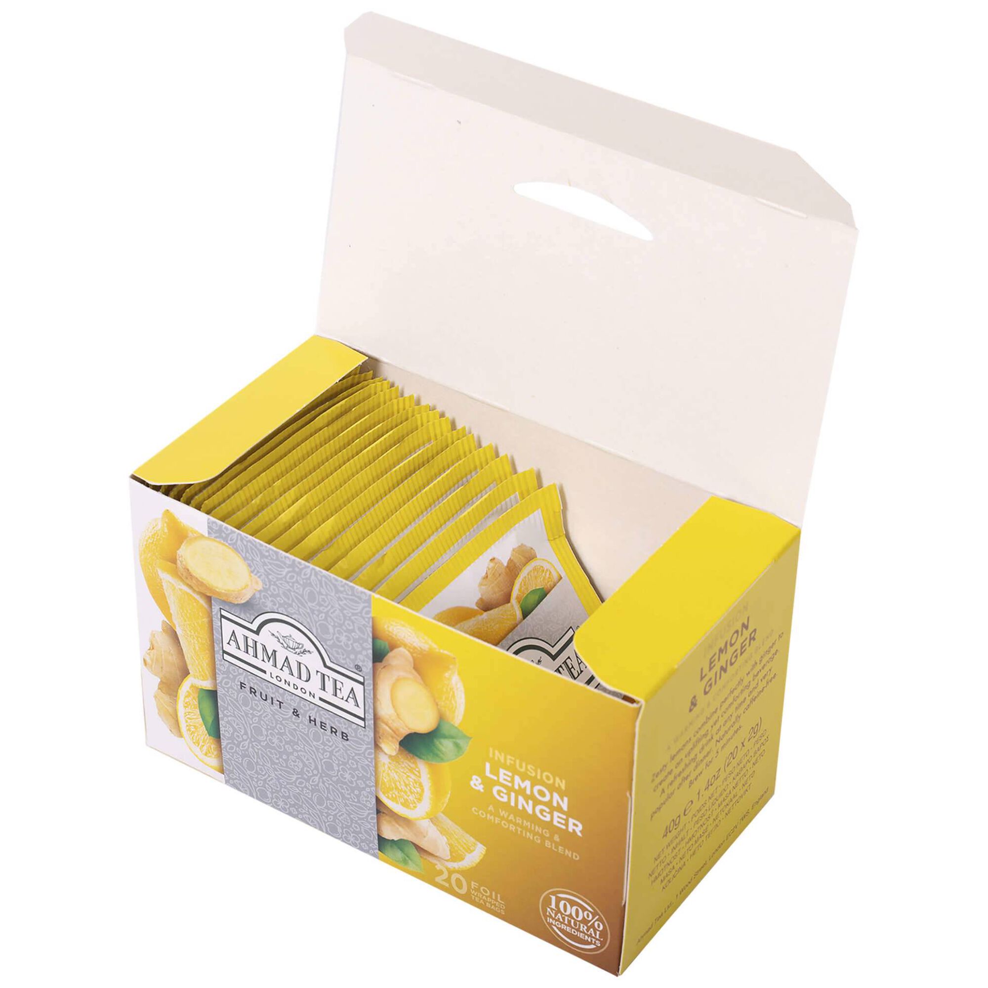 Infusão Limão e Gengibre Saquetas