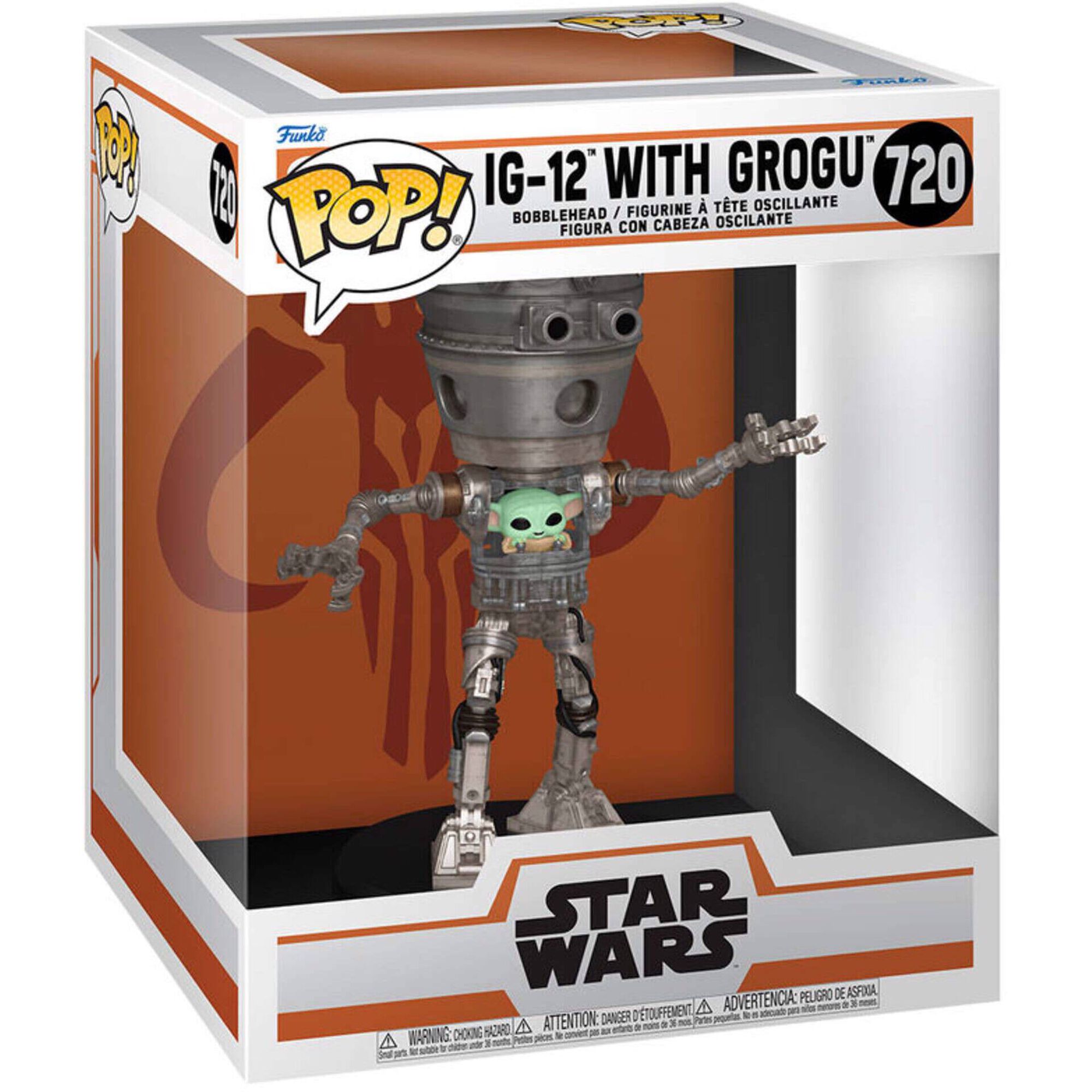 Funko - Figura Deluxe The Mandalorian S10 - Grogu (IG-12)