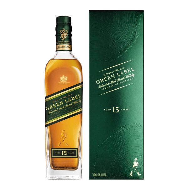 Johnnie Walker Whisky Scotch Green Label 15 Anos