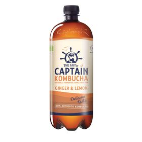 Bebida Kombucha Gengibre e Lim&atilde;o The Gutsy Captain
