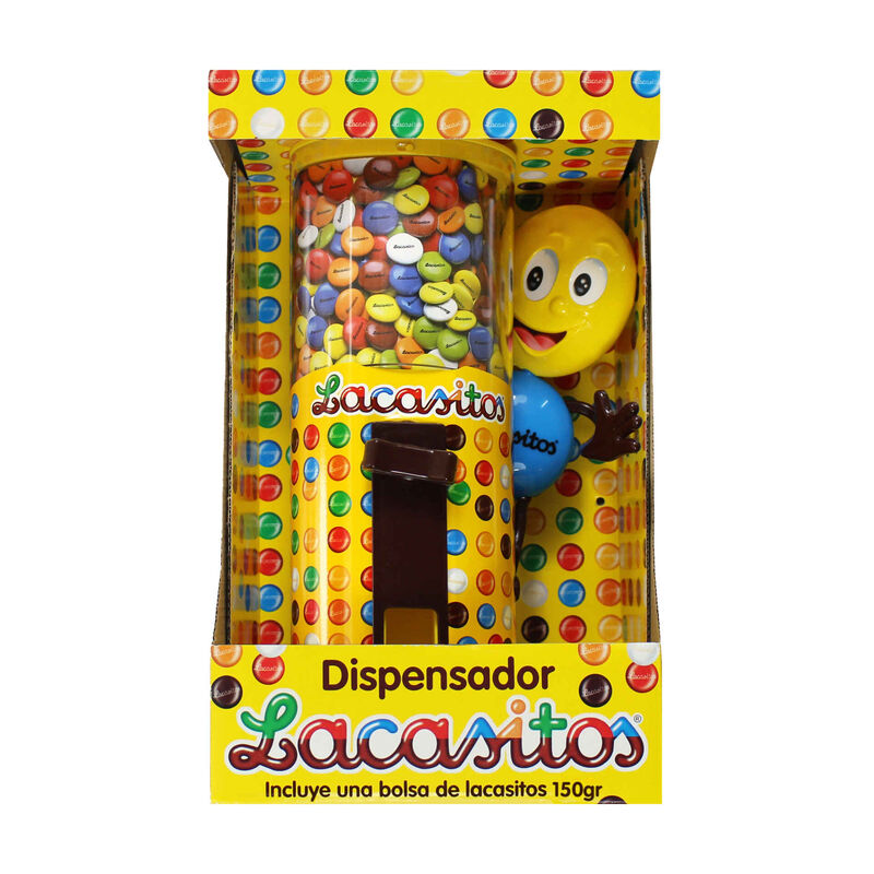 Dispensador de Drageias de Chocolate com Oferta Embalagem de Drageias de Chocolate Lacasitos
