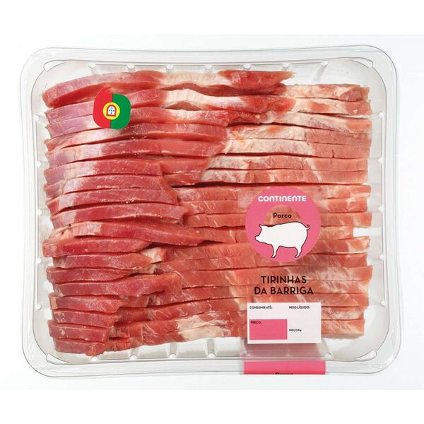 Tirinhas da Barriga de Porco sem Osso Continente