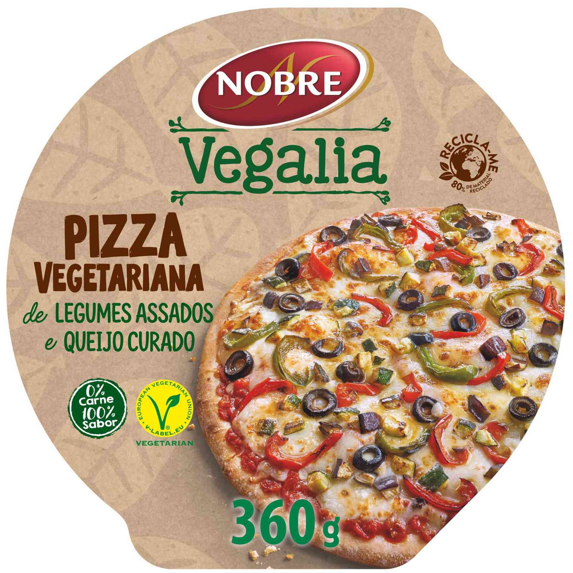 Pizza Fresca Vegetariana - emb. 360 gr - Nobre Vegalia