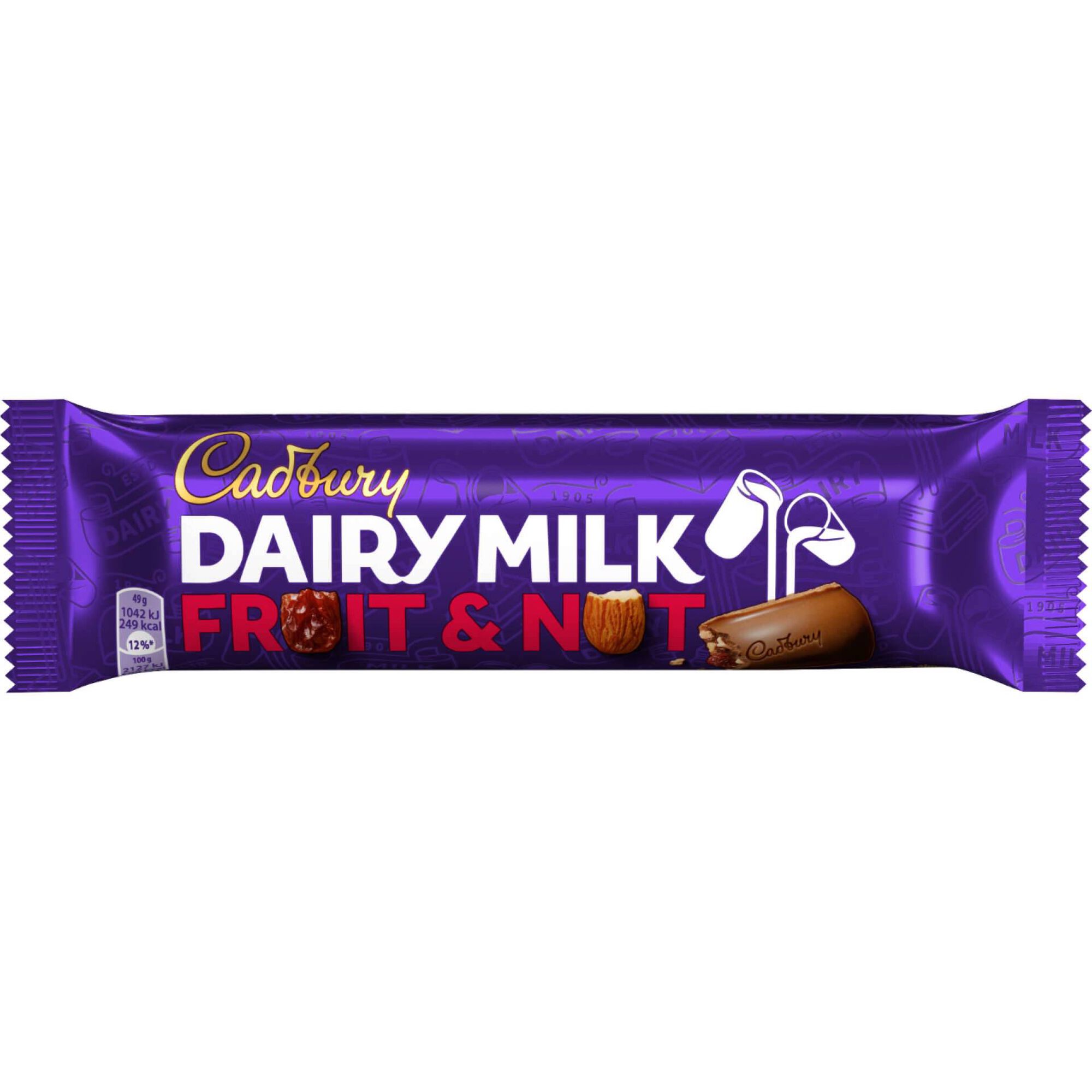 Snack de Chocolate de Leite com Frutos Secos e Passas Dairy Milk Cadbury